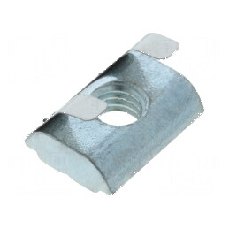 Piuliță profil 8mm cu arc lamelar din oțel zincat | Electronic-mag.ro | Componente Electronice