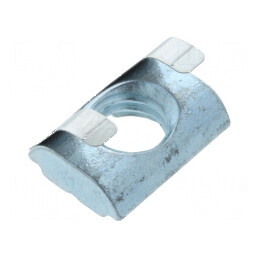 Piuliță profil 8mm cu arc lamelar din oțel zincat | Electronic-mag.ro | Componente Electronice