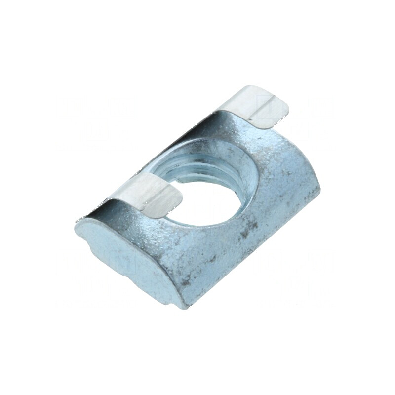 Piuliță profil 8mm cu arc lamelar din oțel zincat | Electronic-mag.ro | Componente Electronice