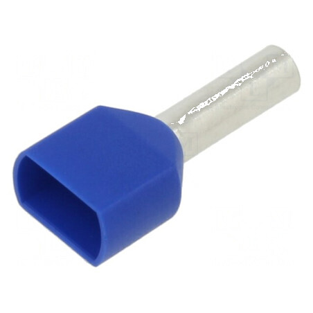 Vârf tub de capăt izolată dublă cupru 2,5mm2 10mm cositorit | Electronic-mag.ro | Componente Electronice