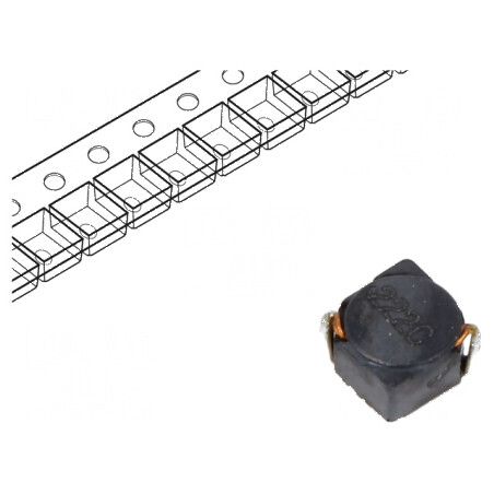 Inductor SMD 2,2uH 5A 20mΩ 7,2x7,2x4mm -40÷85°C | Electronic-mag.ro | Componente Electronice