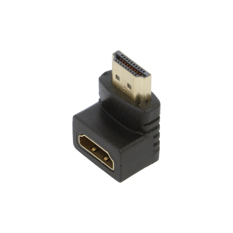 Adaptor HDMI 1.4 cu soclu și mufă 90° neagră | Electronic-mag.ro | Componente Electronice Adaptor HDMI 1.4 cu soclu și mufă 90° neagră | Electronic-mag.ro | Componente Electronice