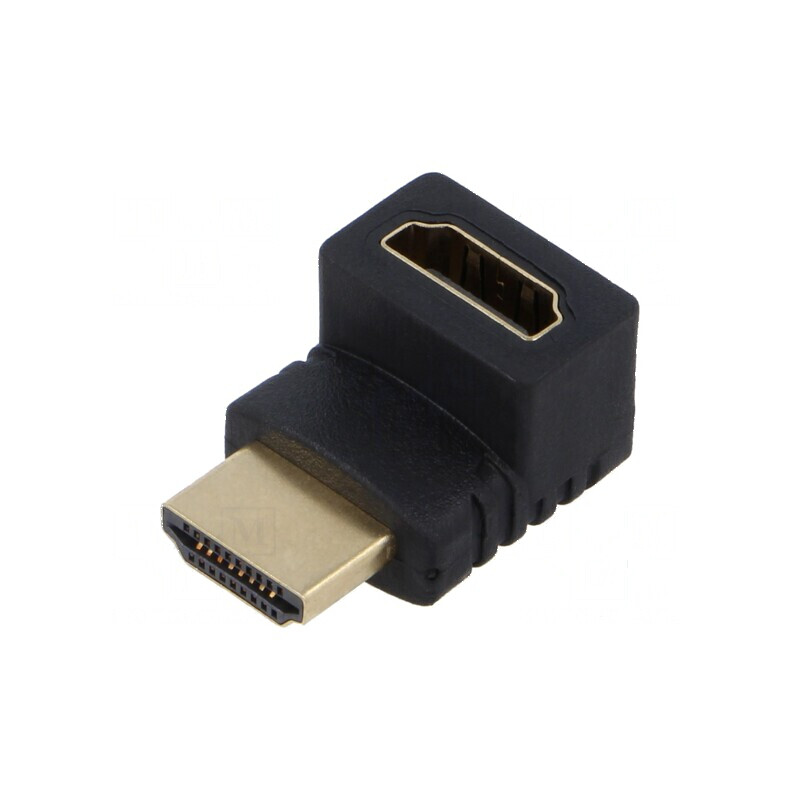 Adaptor HDMI 1.4 cu soclu și mufă 90° neagră | Electronic-mag.ro | Componente Electronice Adaptor HDMI 1.4 cu soclu și mufă 90° neagră | Electronic-mag.ro | Componente Electronice
