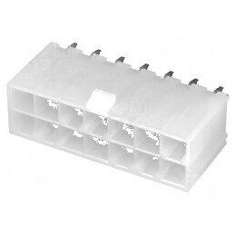 Conector cablu-placă soclu tată Mini-Fit Jr 4,2mm PIN 14 THT | Electronic-mag.ro | Componente Electronice