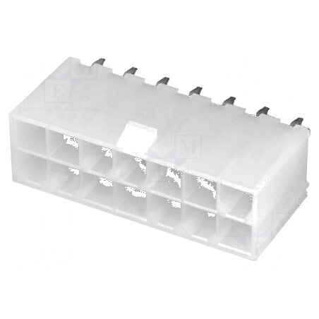 Conector cablu-placă soclu tată Mini-Fit Jr 4,2mm PIN 14 THT | Electronic-mag.ro | Componente Electronice