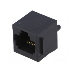 Conector RJ45 soclu PIN 8 cu blocare panou poliester aurit | Electronic-mag.ro | Componente Electronice