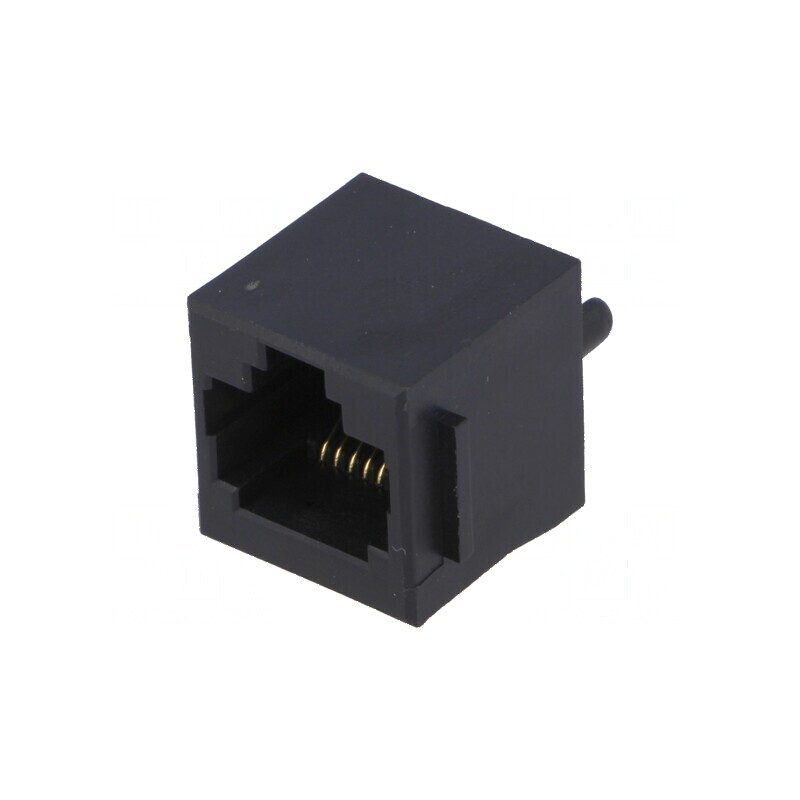 Conector RJ45 soclu PIN 8 cu blocare panou poliester aurit | Electronic-mag.ro | Componente Electronice