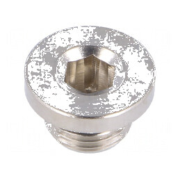 Obturator 150bar alamă nichelată G 1/8 cu O-ring | Electronic-mag.ro | Componente Electronice