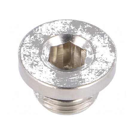 Obturator 150bar alamă nichelată G 1/8 cu O-ring | Electronic-mag.ro | Componente Electronice