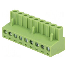 Regletă de conexiuni deconectabilă 5,08mm, 9 piste, mufă dreptă | Electronic-mag.ro | Componente Electronice