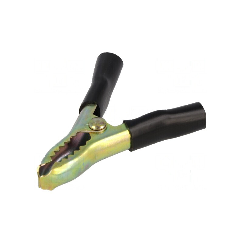 Bornă crocodil 15A neagră pentru cabluri max. 25mm | Electronic-mag.ro | Componente Electronice