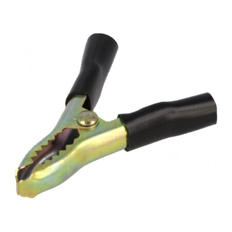 Bornă crocodil 15A neagră pentru cabluri max. 25mm | Electronic-mag.ro | Componente Electronice