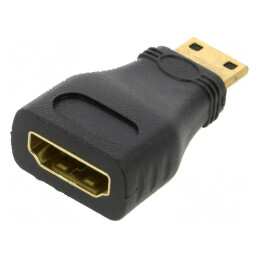 Adaptor HDMI 1.4 cu soclu și mini HDMI mufă neagră | Electronic-mag.ro | Componente Electronice