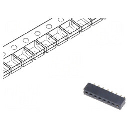 Conector şiruri pini soclu mamă orizontale 1mm SMT | Electronic-mag.ro | Componente Electronice
