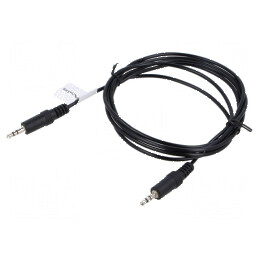 Cablu audio Jack 3,5mm 3pin 2m negru PVC | Electronic-mag.ro | Componente Electronice