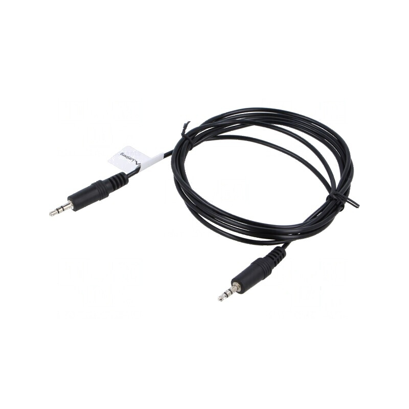 Cablu audio Jack 3,5mm 3pin 2m negru PVC | Electronic-mag.ro | Componente Electronice