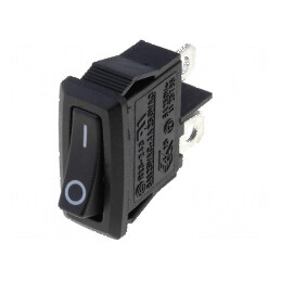 Rocker Switch SPST 2 ON-OFF 4A/250VAC Negru Fără R13-243-AC | Electronic-mag.ro | Componente Electronice