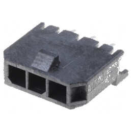 Conector Micro-Fit 3.0 3mm PIN 3 THT pentru cablu-placă soclu tată | Electronic-mag.ro | Componente Electronice