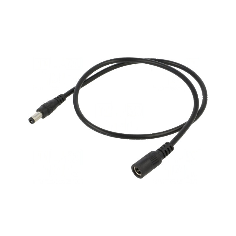 Cablu DC 5,5/2,1 mm2 cu mufă și soclu drept negru 2x0,5mm² | Electronic-mag.ro | Componente Electronice Cablu DC 5,5/2,1 mm2 cu mufă și soclu drept negru 2x0,5mm² | Electronic-mag.ro | Componente Electronice