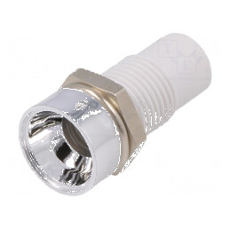 Lampă de control LED concav Ø8mm cu policarbonat și LED de 5mm | Electronic-mag.ro | Componente Electronice