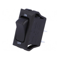 Rocker SPST 2 ON-OFF 16A/250VAC Negru-Verde Fără | Electronic-mag.ro | Componente Electronice