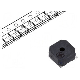 Traductor de sunet SMD 2700Hz cu semnalizator electromagnetic | Electronic-mag.ro | Componente Electronice