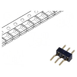 Conector şir pini tată 3 pini orizontali 1mm SMT | Electronic-mag.ro | Componente Electronice