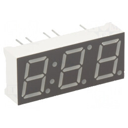 Afișaj LED 7 segmente 10mm 0,39 galben-verde nr. car 3 | Electronic-mag.ro | Componente Electronice