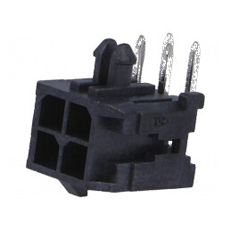 Conector cablu-placă soclu tată Micro-Fit 3.0 4 PIN THT | Electronic-mag.ro | Componente Electronice