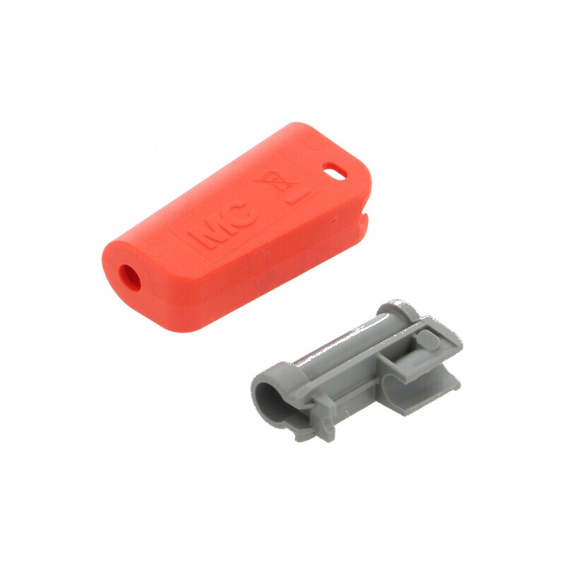 Protecție mufă roșie 36,3mm, soclu 4mm | Electronic-mag.ro | Componente Electronice