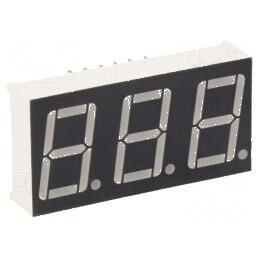 Afişaj LED 7 segmente 14,2mm 0,56 roşu anodizat | Electronic-mag.ro | Componente Electronice