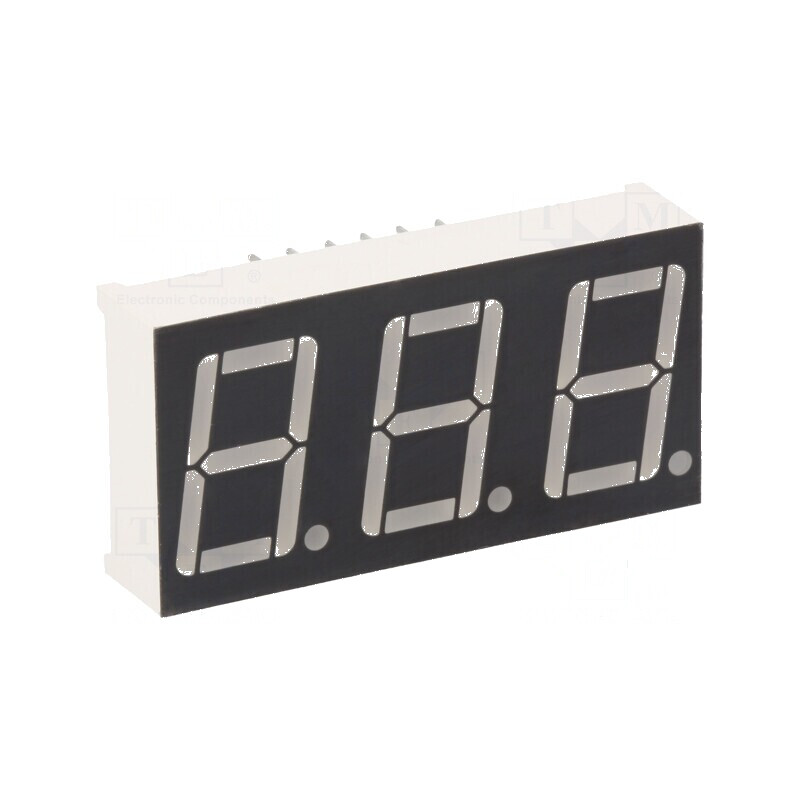 Afişaj LED 7 segmente 14,2mm 0,56 roşu anodizat | Electronic-mag.ro | Componente Electronice