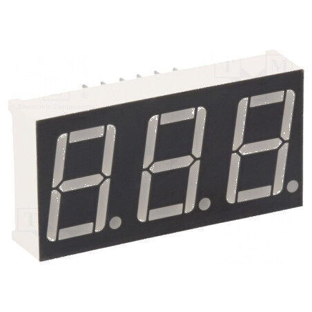 Afişaj LED 7 segmente 14,2mm 0,56 roşu anodizat | Electronic-mag.ro | Componente Electronice
