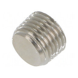 Dop filetat R 1/4 exterior alamă nichelată 10mm | Electronic-mag.ro | Componente Electronice