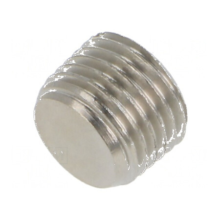 Dop filetat R 1/4 exterior alamă nichelată 10mm | Electronic-mag.ro | Componente Electronice