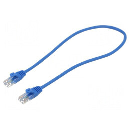 Cablul de rețea U/UTP 5e CCA albastru 0,5m 26AWG | Electronic-mag.ro | Componente Electronice