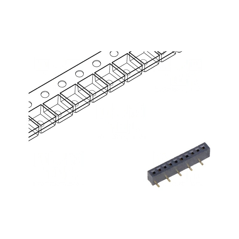 Conector şiruri pini soclu mamă verticale 1mm SMT gold flash | Electronic-mag.ro | Componente Electronice Conector şiruri pini soclu mamă verticale 1mm SMT gold flash | Electronic-mag.ro | Componente Electronice