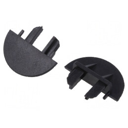 Obturator pentru profil LED negru MICRO-NK | Electronic-mag.ro | Componente Electronice