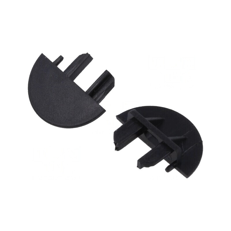 Obturator LED profil negru MICRO-NK cu orificiu | Electronic-mag.ro | Componente Electronice Obturator LED profil negru MICRO-NK cu orificiu | Electronic-mag.ro | Componente Electronice