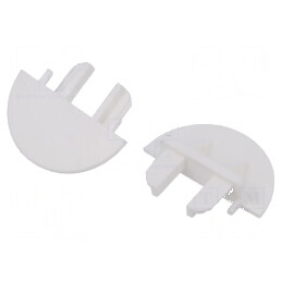 Obturație albă pentru profil LED MICRO-NK | Electronic-mag.ro | Componente Electronice