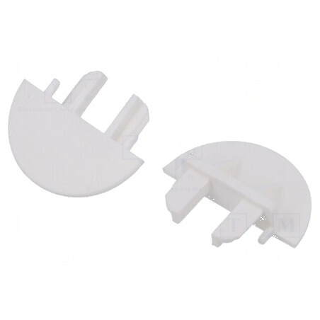 Obturație albă pentru profil LED MICRO-NK | Electronic-mag.ro | Componente Electronice