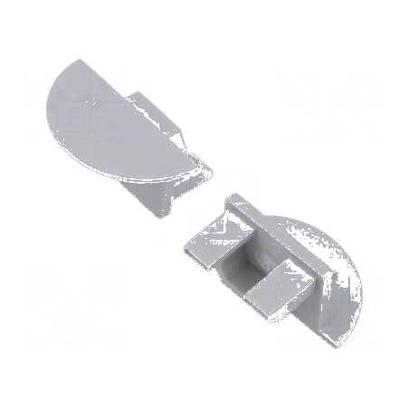 Obturator LED profil gri PDS-NK cu orificiu | Electronic-mag.ro | Componente Electronice