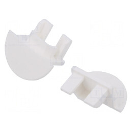 Obturator alb pentru profil LED PDS-NK | Electronic-mag.ro | Componente Electronice