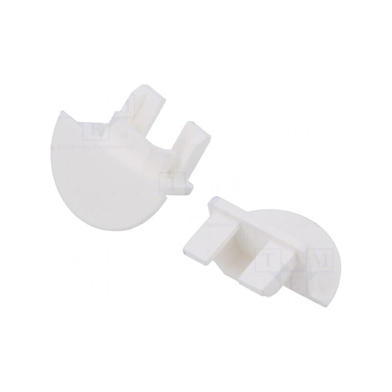 Obturator alb pentru profil LED PDS-NK | Electronic-mag.ro | Componente Electronice