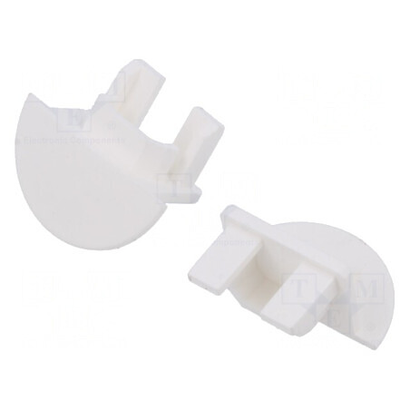 Obturator alb pentru profil LED PDS-NK | Electronic-mag.ro | Componente Electronice