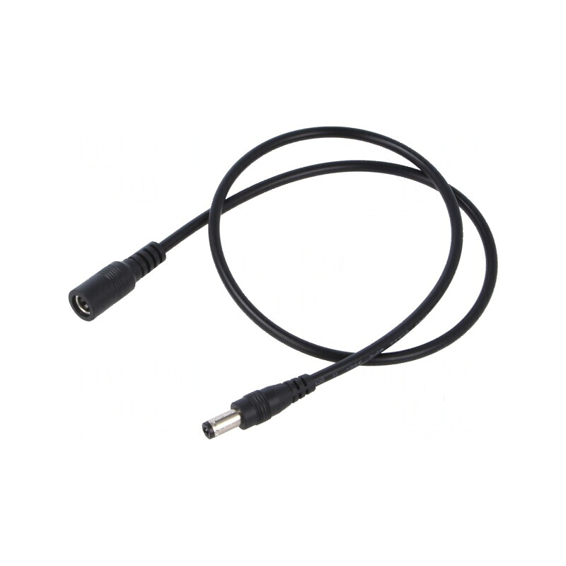 Cablu DC 5,5/2,5 mm2 cu mufă și soclu drept negru 2x0,5mm² | Electronic-mag.ro | Componente Electronice Cablu DC 5,5/2,5 mm2 cu mufă și soclu drept negru 2x0,5mm² | Electronic-mag.ro | Componente Electronice