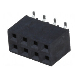 Conector şiruri pini soclu mamă 8 PIN 2,54mm SMT | Electronic-mag.ro | Componente Electronice