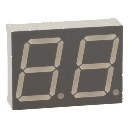 Afișaj LED 7 segmente 20,32mm 0,8 Nr.car: 2 roșie anod | Electronic-mag.ro | Componente Electronice
