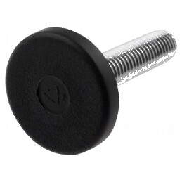Picioruş rigid tehnopolimer PA 25mm M8 2500N | Electronic-mag.ro | Componente Electronice