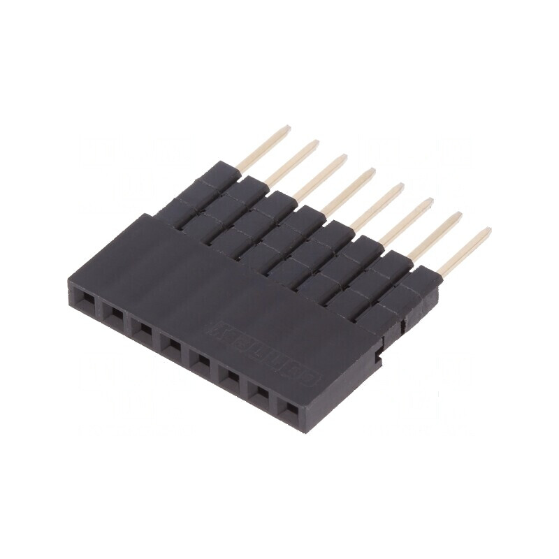 Conector şiruri pini soclu mamă 8 pini 2,54mm THT 1x8 | Electronic-mag.ro | Componente Electronice